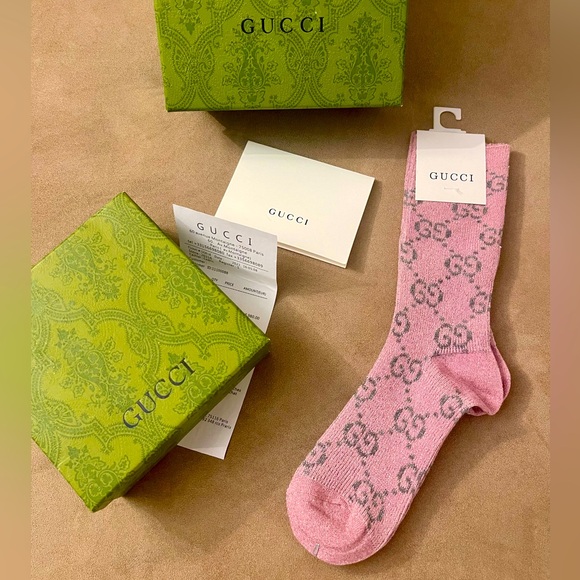 Gucci Baby Pink Socks - Picture 1 of 2